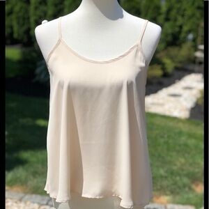 Tank top, adjustable straps, loose fit